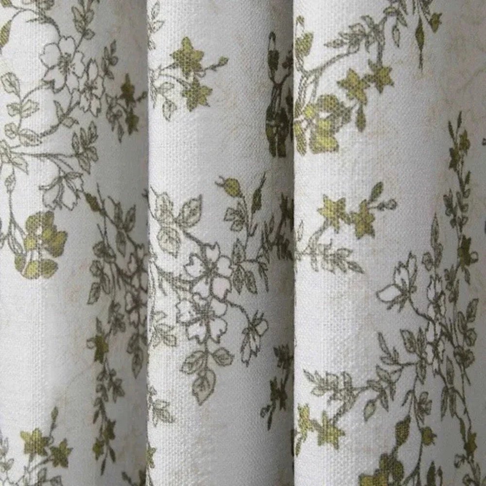 TWOPAGES Sara Le Print Linen Drapery Pleated Vintage CottonWhite Set 4)26